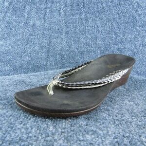 Orthaheel Ramba‎ Women Flip Flop Sandal Shoes Bronze Leather Size 8 Medium